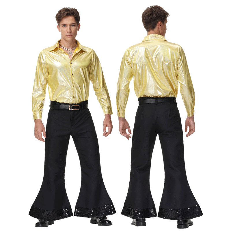 Men'S Fashion 70S - Halloween Modische 70er Disco Hippie Nostalgische