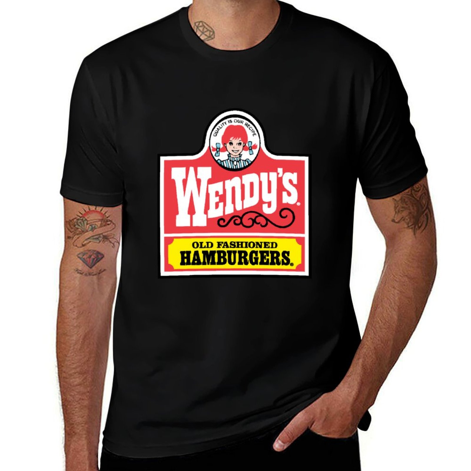 Men'S Fashion Hamburg - Wendy's Retro-T-Shirt mit altem Hamburg-Design, T-Shirts