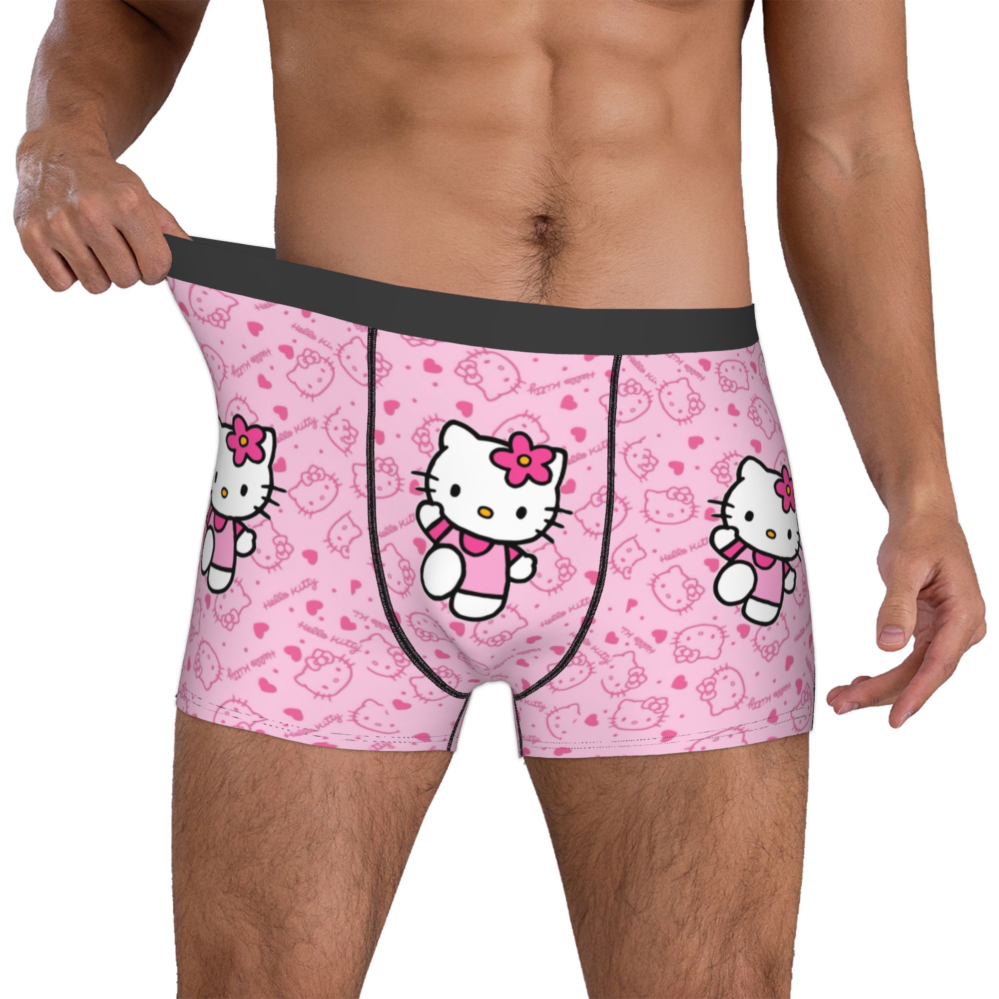 Men'S Fashion Underwear - Mädchen Kätzchen Unterwäsche Bedruckte Rosa Kawaii