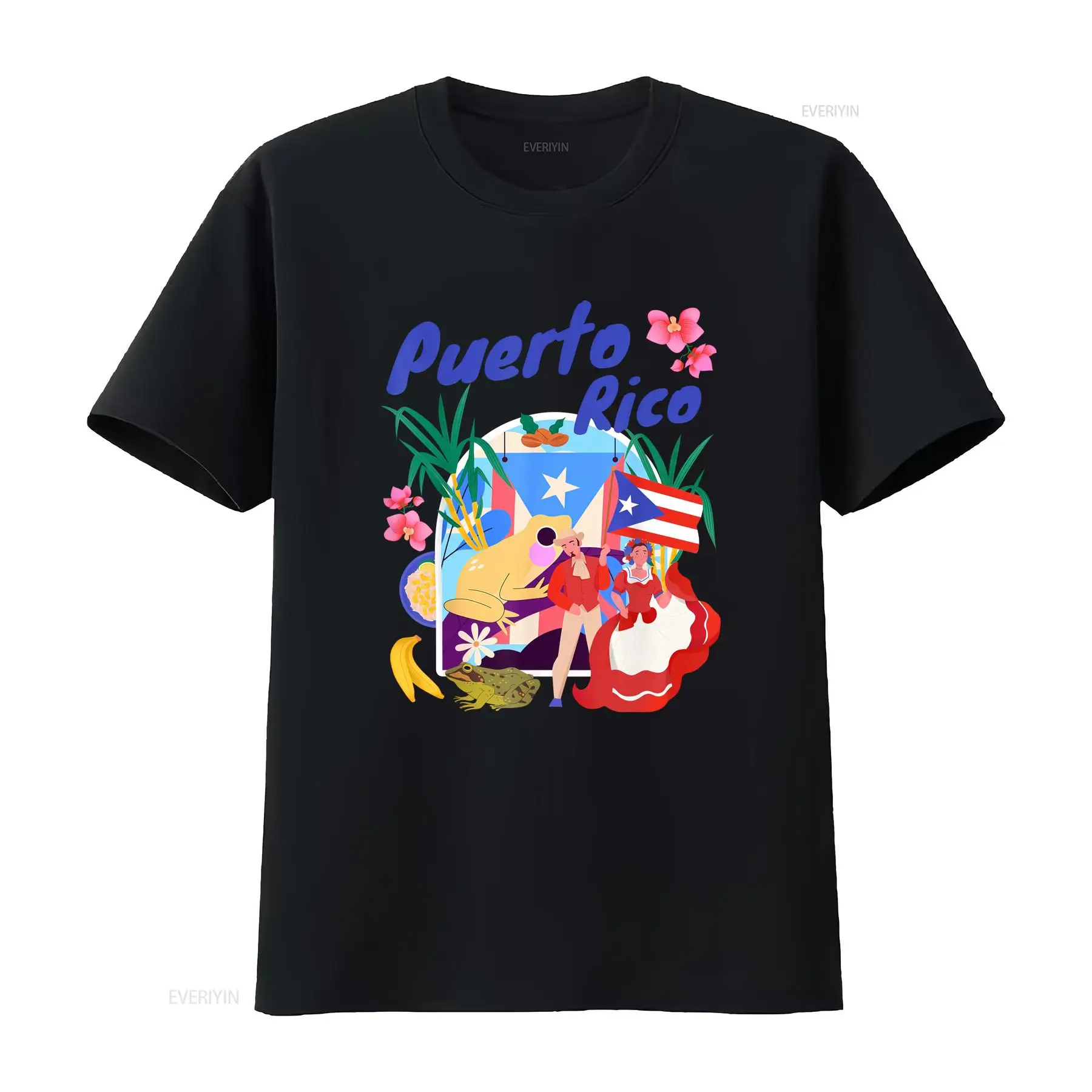 Men'S Fashion Outfit Ideas - Puerto-Ricanisches Outfit für Frauen, Rico-Flaggen-T-Shirt, Vintage-Waschung,