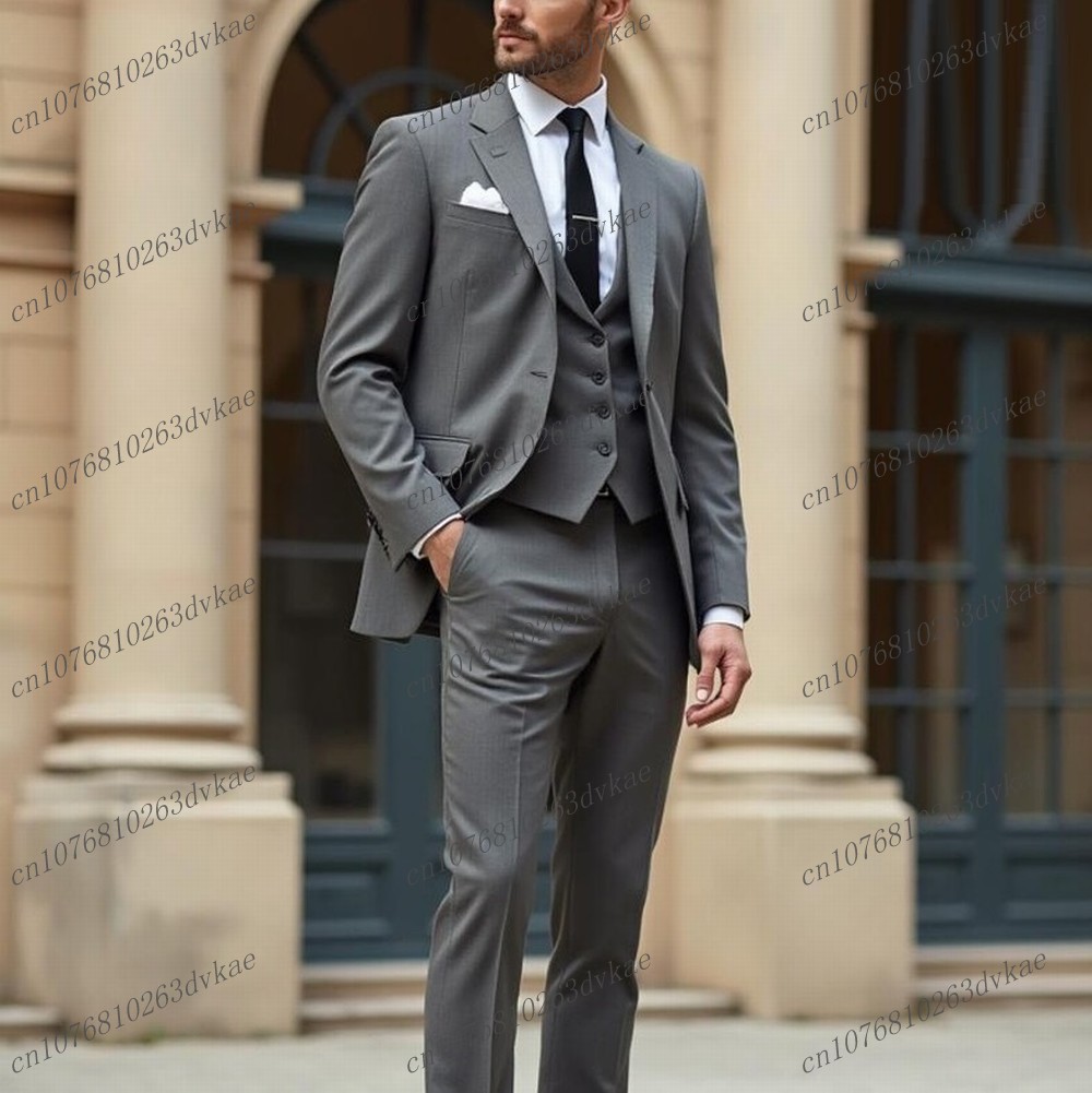 Mens Fashion Dark Grey Pants - Neuer Modischer Dunkelgrauer Formeller Herrenanzug für