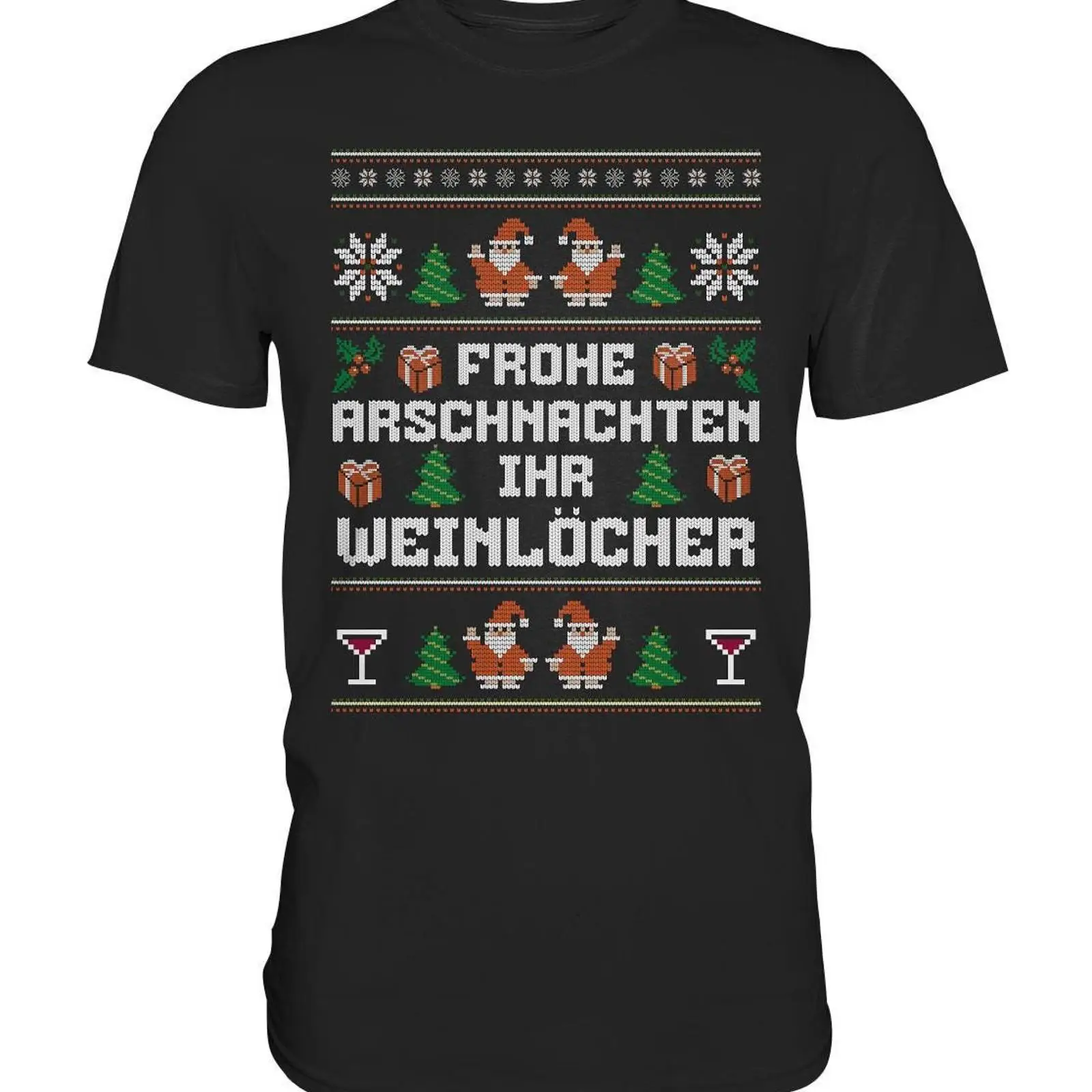 Men'S Fashion Outfit Ideas - Frohe Weihnachten, du Weinliebhaber! Lustiges T-Shirt,