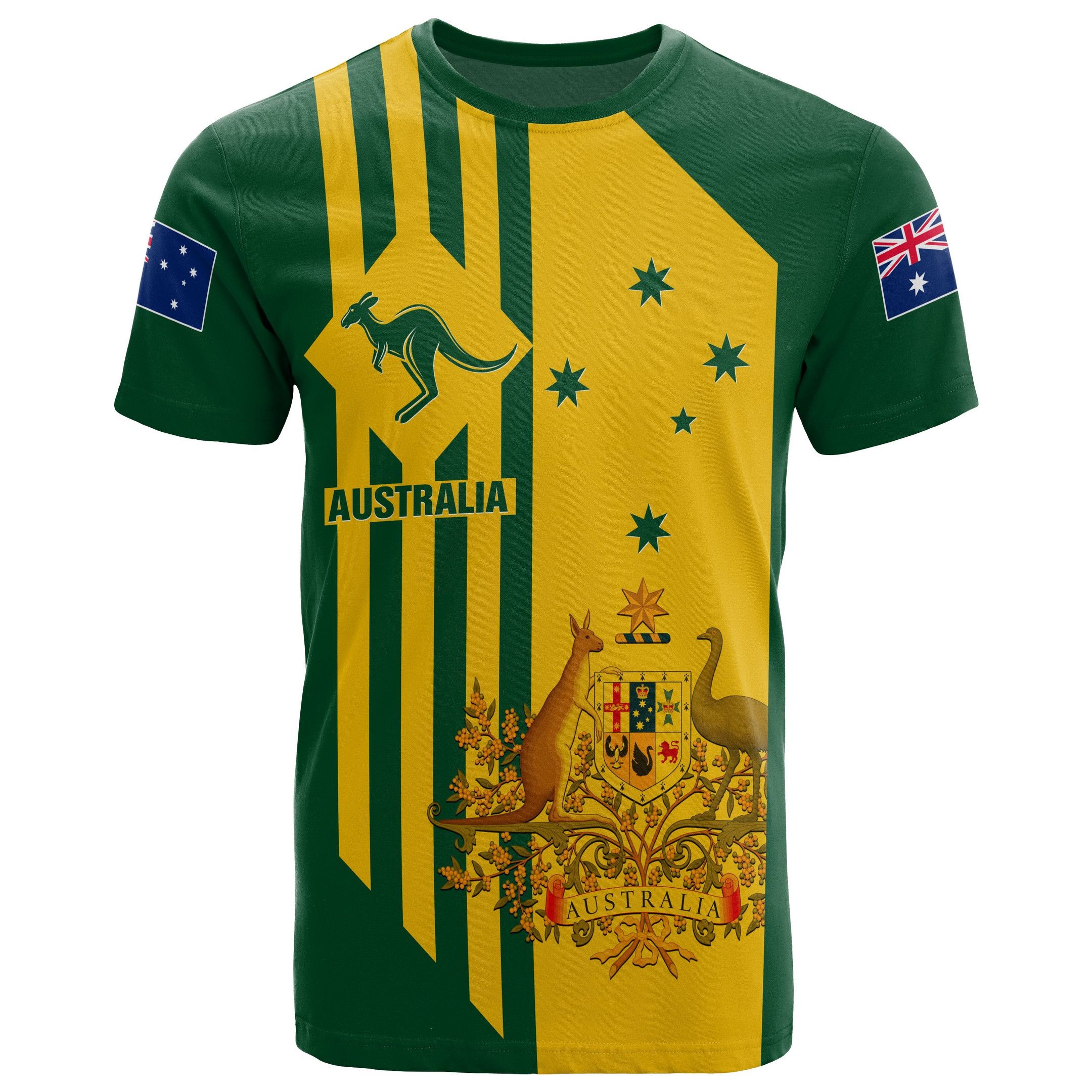 Men'S Fashion Names - Personalisierte Sommer-Freizeit-T-Shirts mit Australien-Flagge, Coole Oversize-Herrenmode,