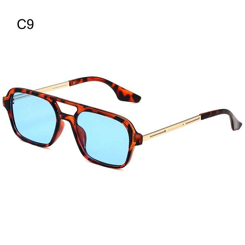 Men'S Fashion 70S - Modische quadratische Sonnenbrille mit UV400-Schutz, Vintage-Sommer-Sonnenbrille