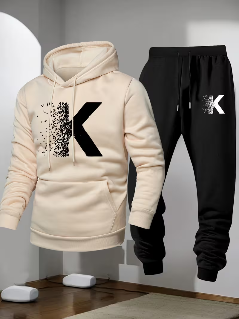 Men'S Fashion Hoodie - 2026 Neuer Minimalistischer Herren-Hoodie Modisches Bedrucktes