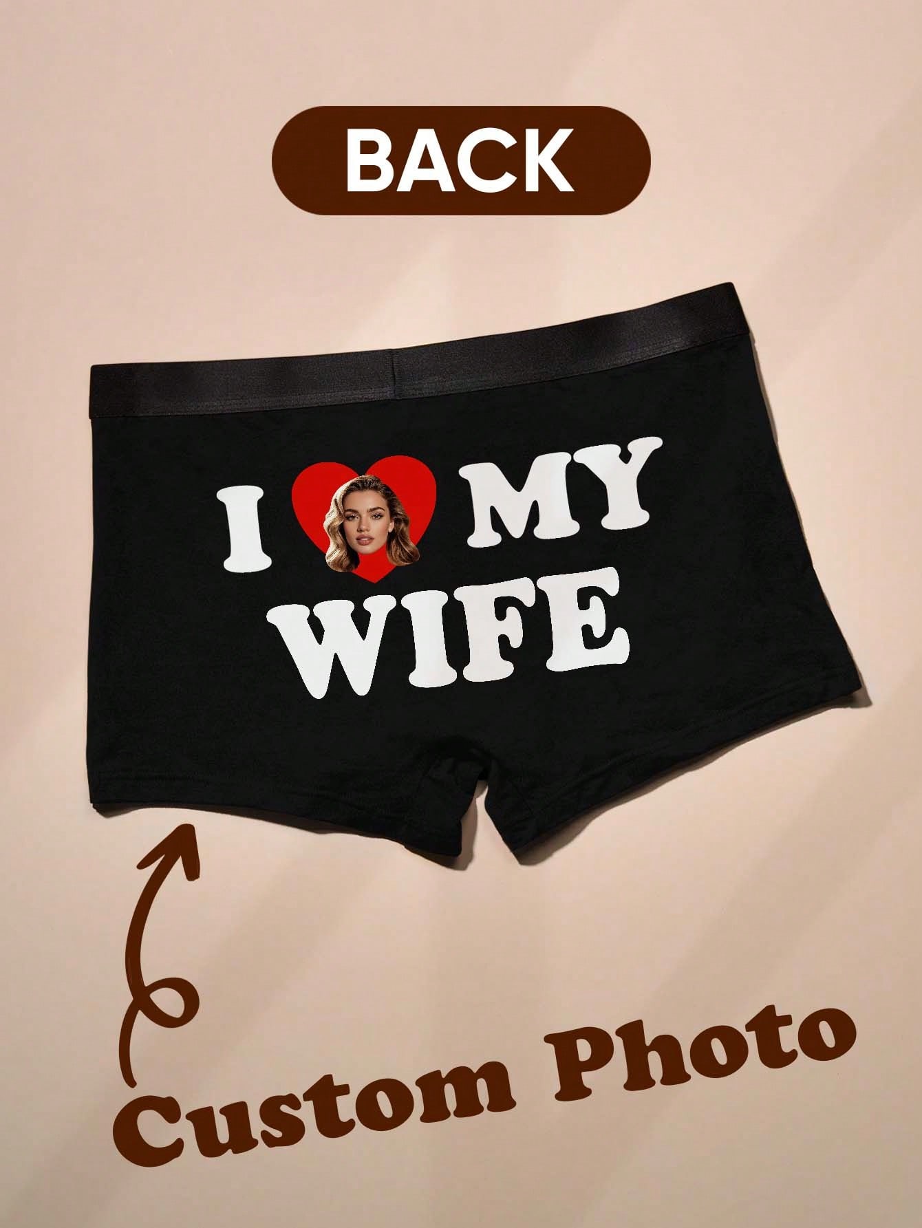 Men'S Fashion Underwear - Personalisierte Foto-Boxershorts für Männer Individuelle Baumwoll-Boxershorts