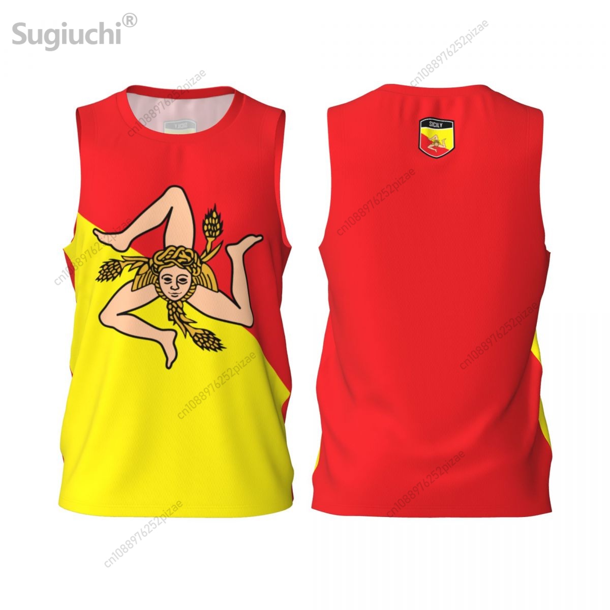 Men'S Fashion Names - Benutzerdefinierte Name Nummer Sizilien Sicilia 3D