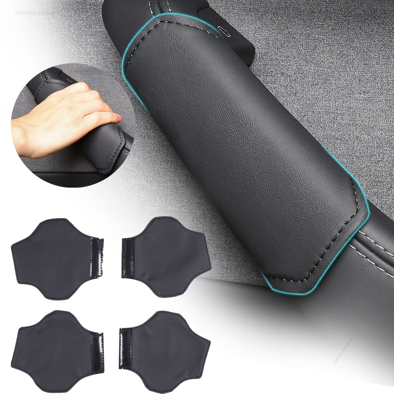 Driving Gloves Leather - Auto-Innenraum-Türgriff-Schutzhülle für Tesla Model Y Juniper