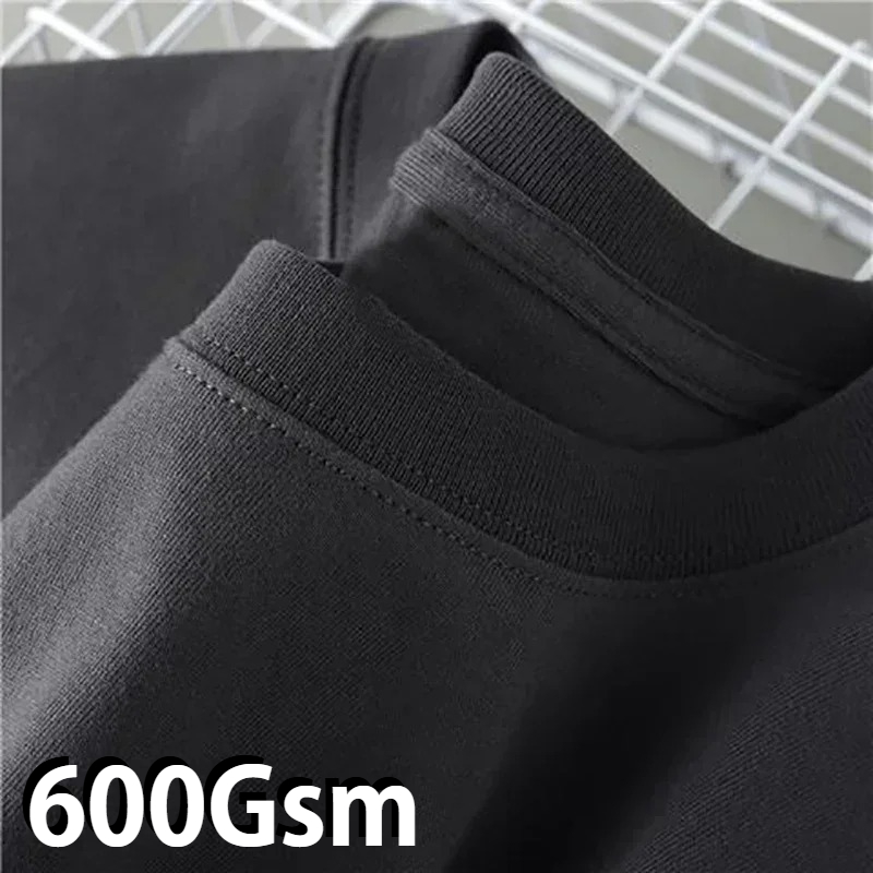 Mens Fashion Ideas - 600g Schweres Baumwoll-Kurzarm-T-Shirt für Herrenmode Reine