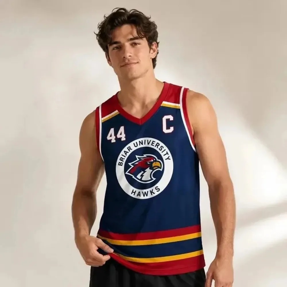 Men'S Fashion University - Briar University Graham 44 Basketball-Trikot Off-Campus-Trikot