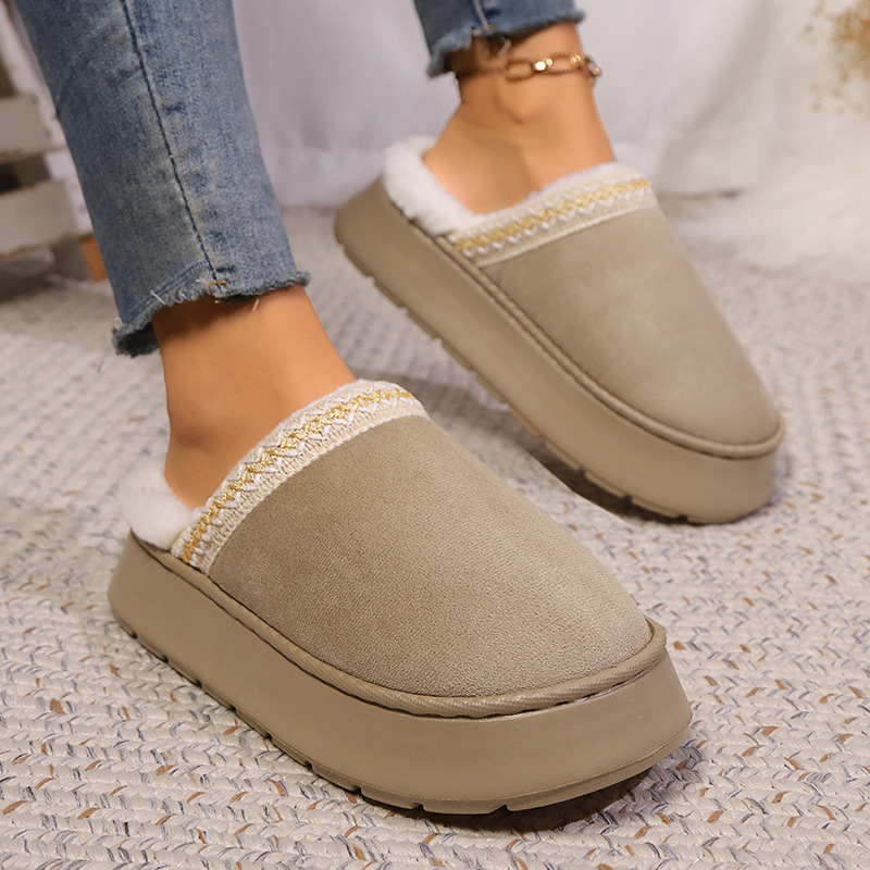 Men'S Fashion Houses - Hause Pantoffel Frauen Winter Warme Fuzzy