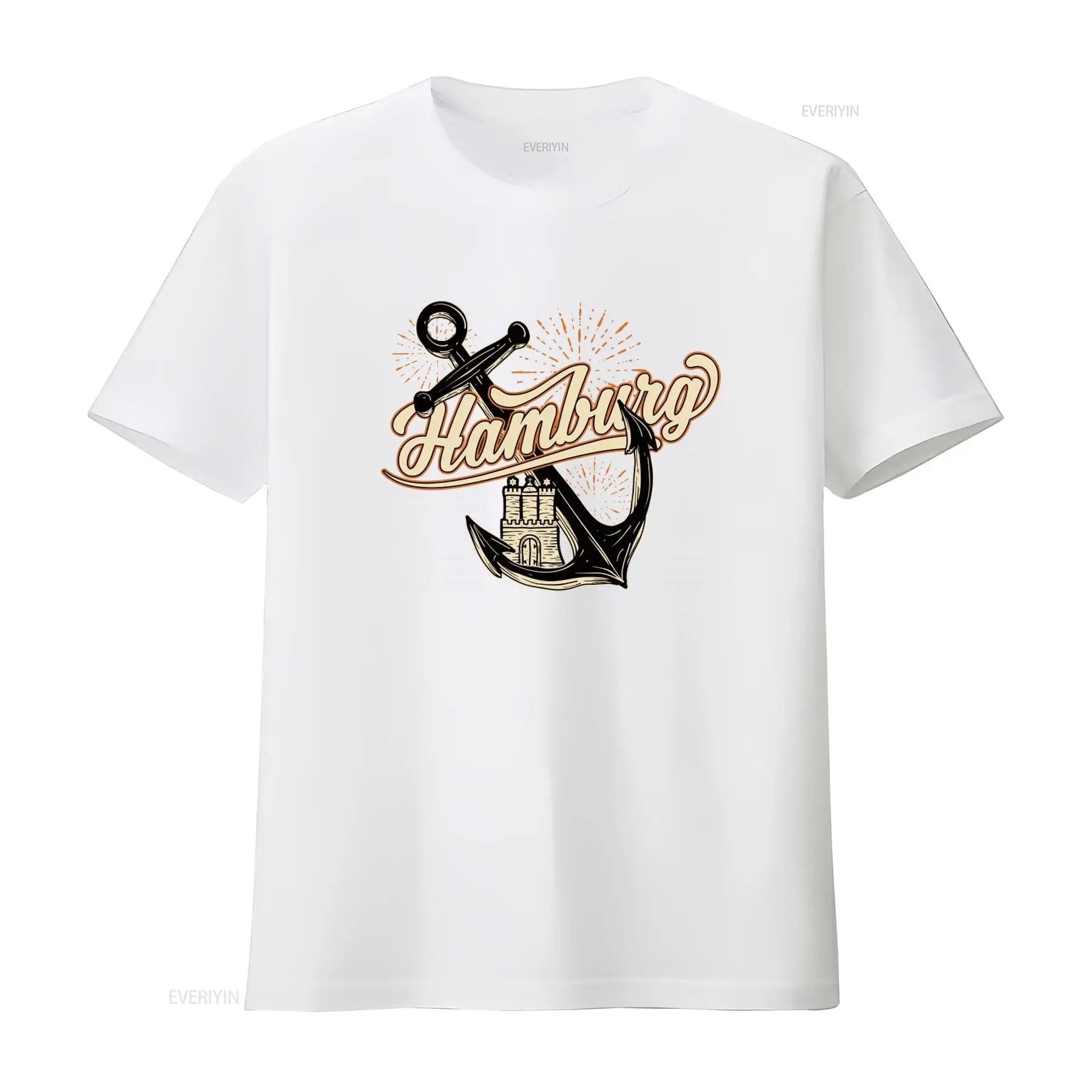 Herren-T-Shirt mit Hamburger-A – Men'S Fashion Hamburg Bewertung und Preis