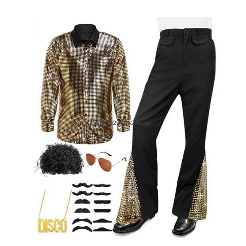 70er Jahre Vintage Disco-Kostü – Men'S Fashion 70S Bewertung und Preis