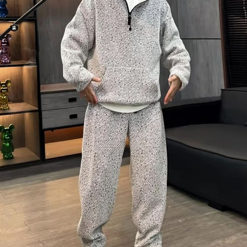 Herren Gestreifter Hoodie-Set  – Men'S Fashion Hoodie Bewertung und Preis