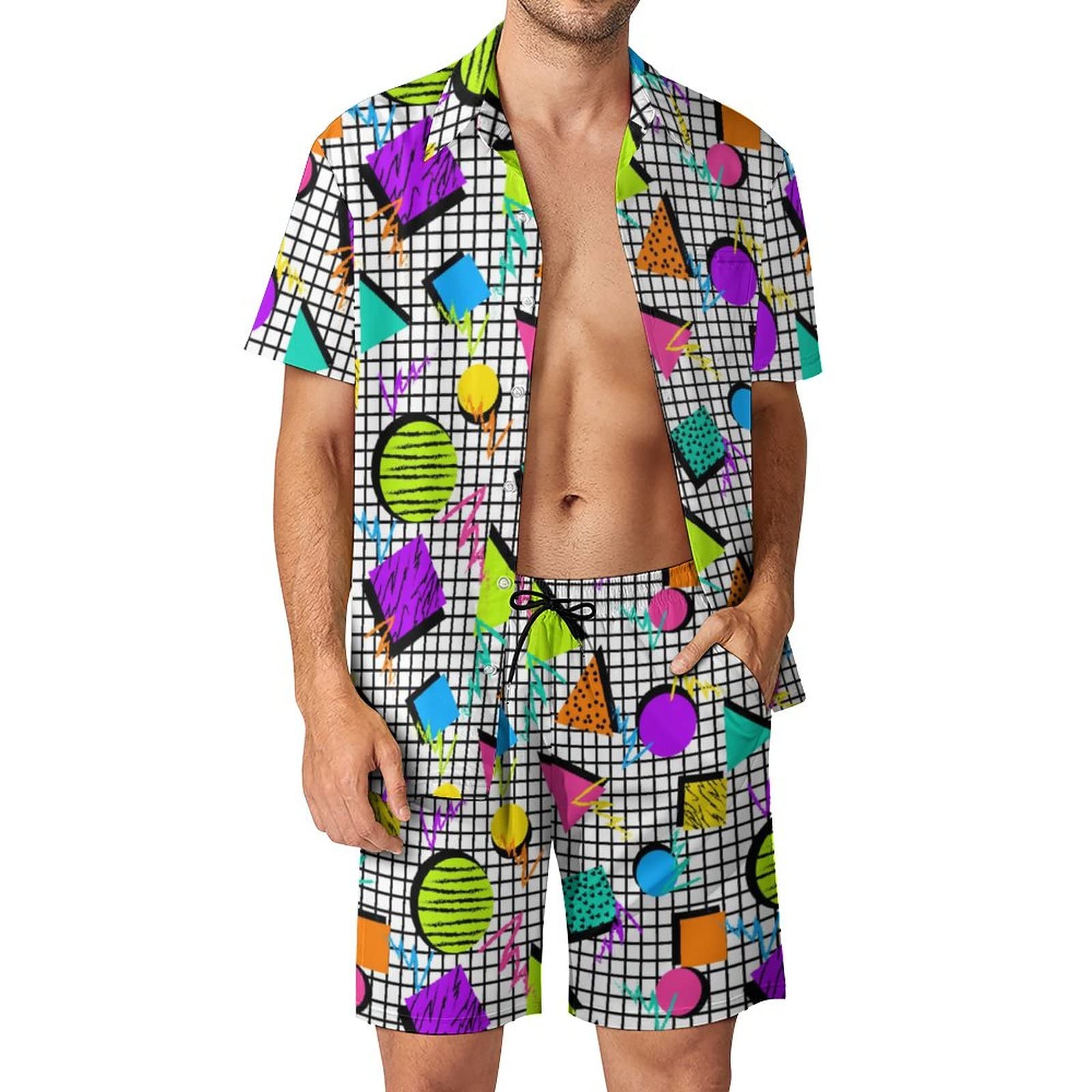 Sommer Unregelmäßiger Geometri – Mens Fashion Ideas Bewertung und Preis