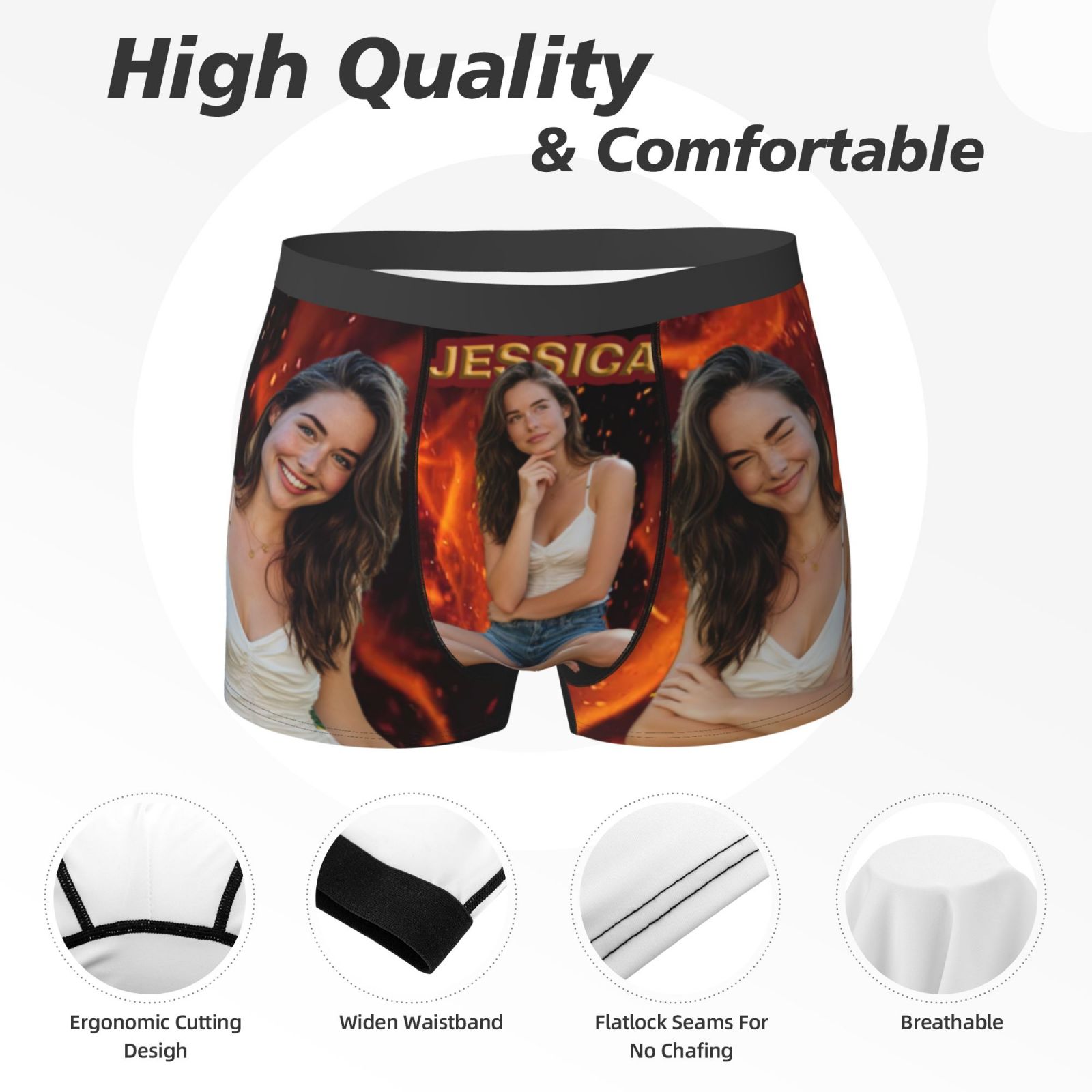 Personalisierte Gesichtsfoto-U – Men'S Fashion Underwear Bewertung und Preis