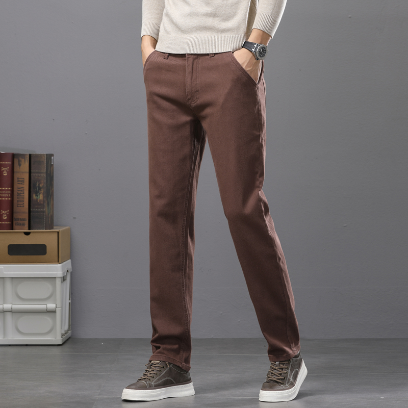 Business Casual Baumwoll-Elast – Mens Fashion Dark Grey Pants Bewertung und Preis