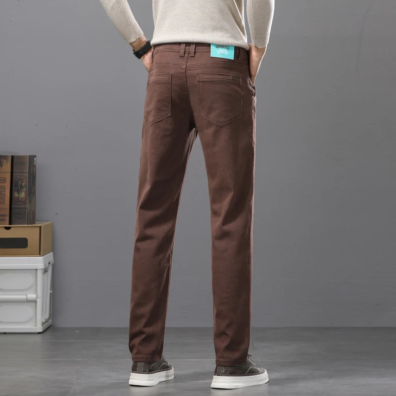 Business Casual Baumwoll-Elast – Mens Fashion Dark Grey Pants Bewertung und Preis