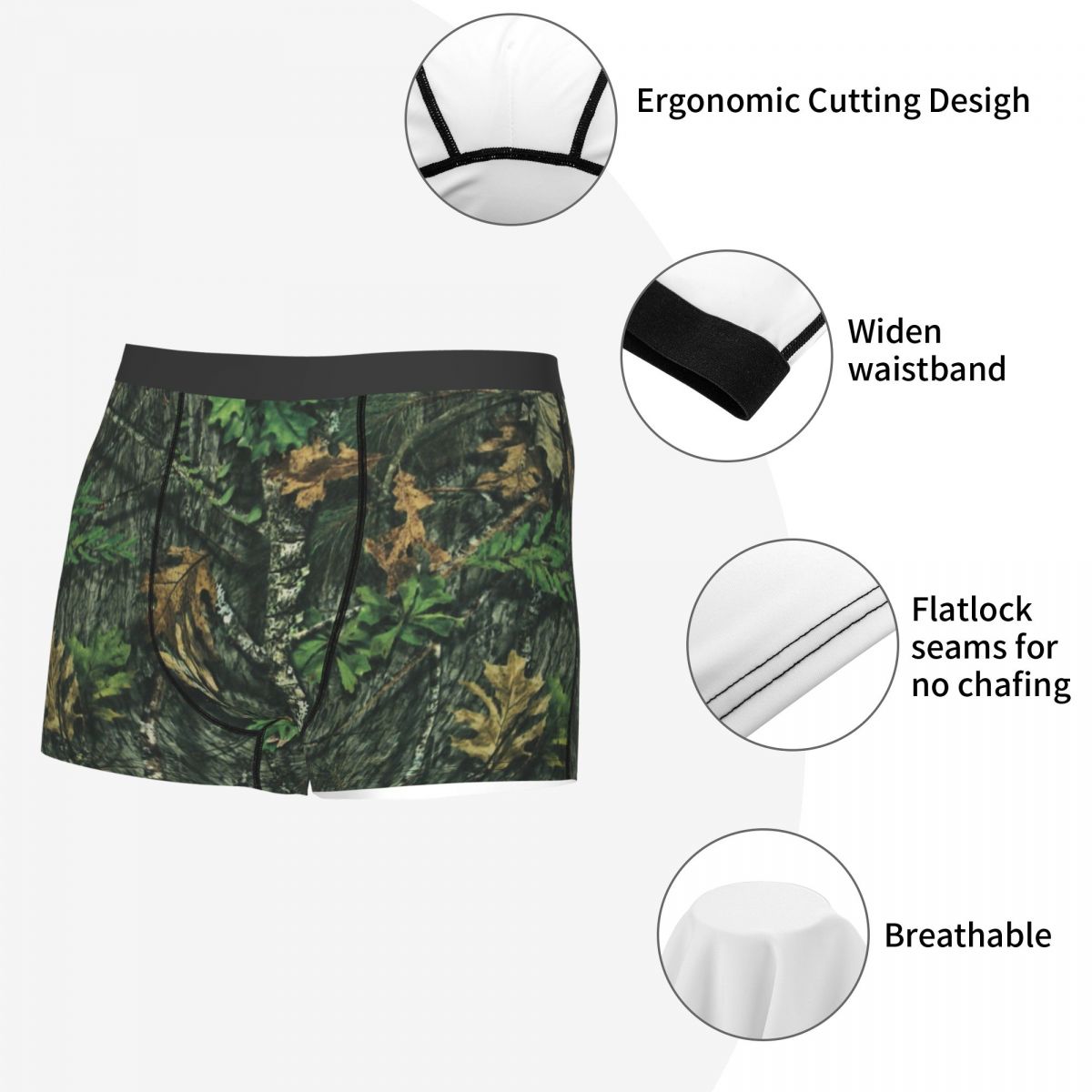 Modische Mossy Oak Obsession T – Men'S Fashion Underwear Bewertung und Preis