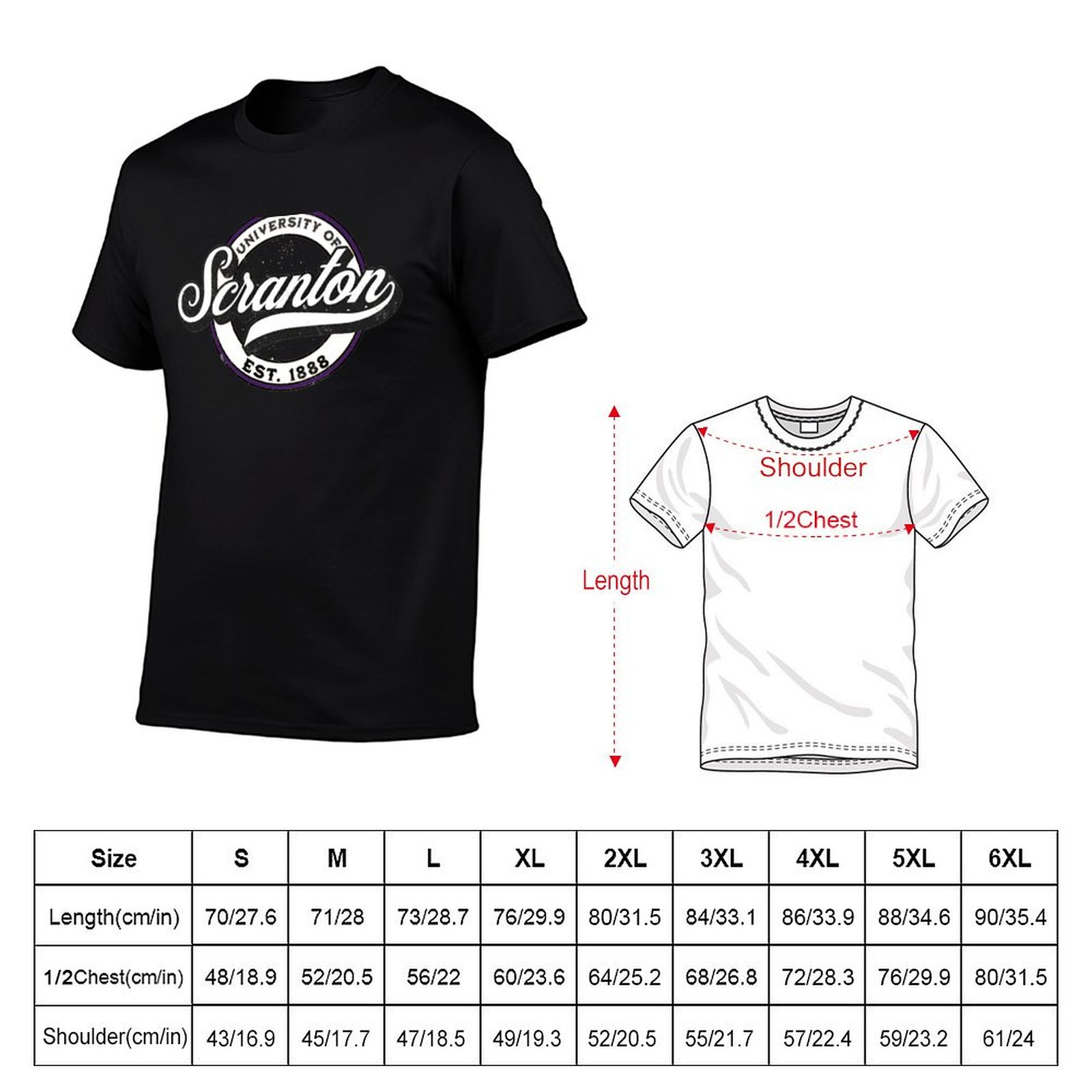 University of Scranton T-Shirt – Men'S Fashion University Bewertung und Preis