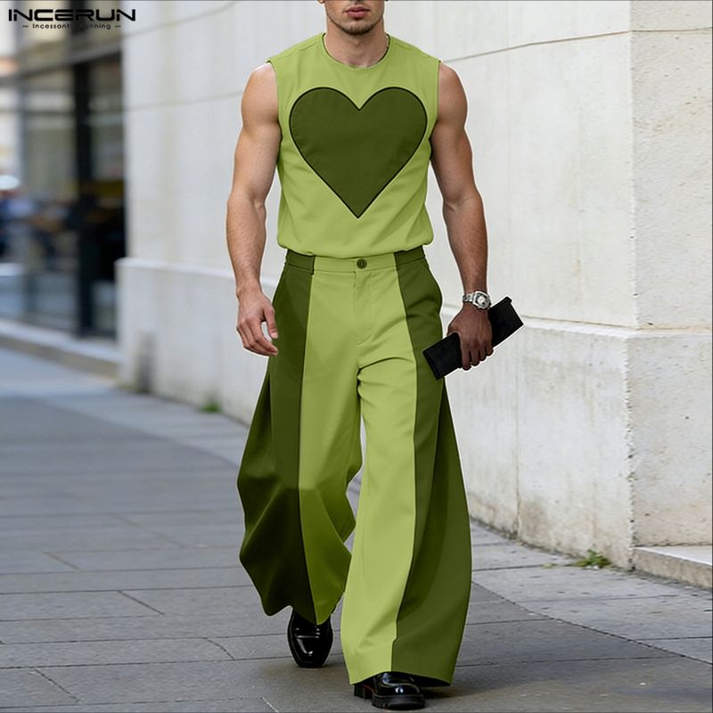 INCERUN Herren-Sets, Patchwork – Mens Fashion Casual Bewertung und Preis