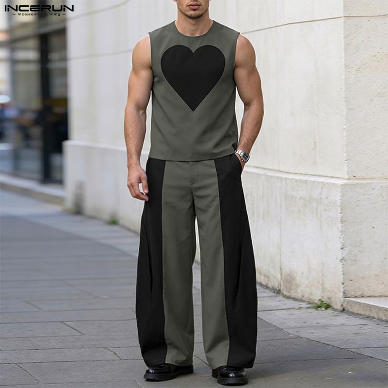 INCERUN Herren-Sets, Patchwork – Mens Fashion Casual Bewertung und Preis