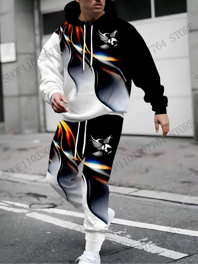 Herbst-Winter-Hoodie-Hosen-Set – Men'S Fashion Hoodie Bewertung und Preis