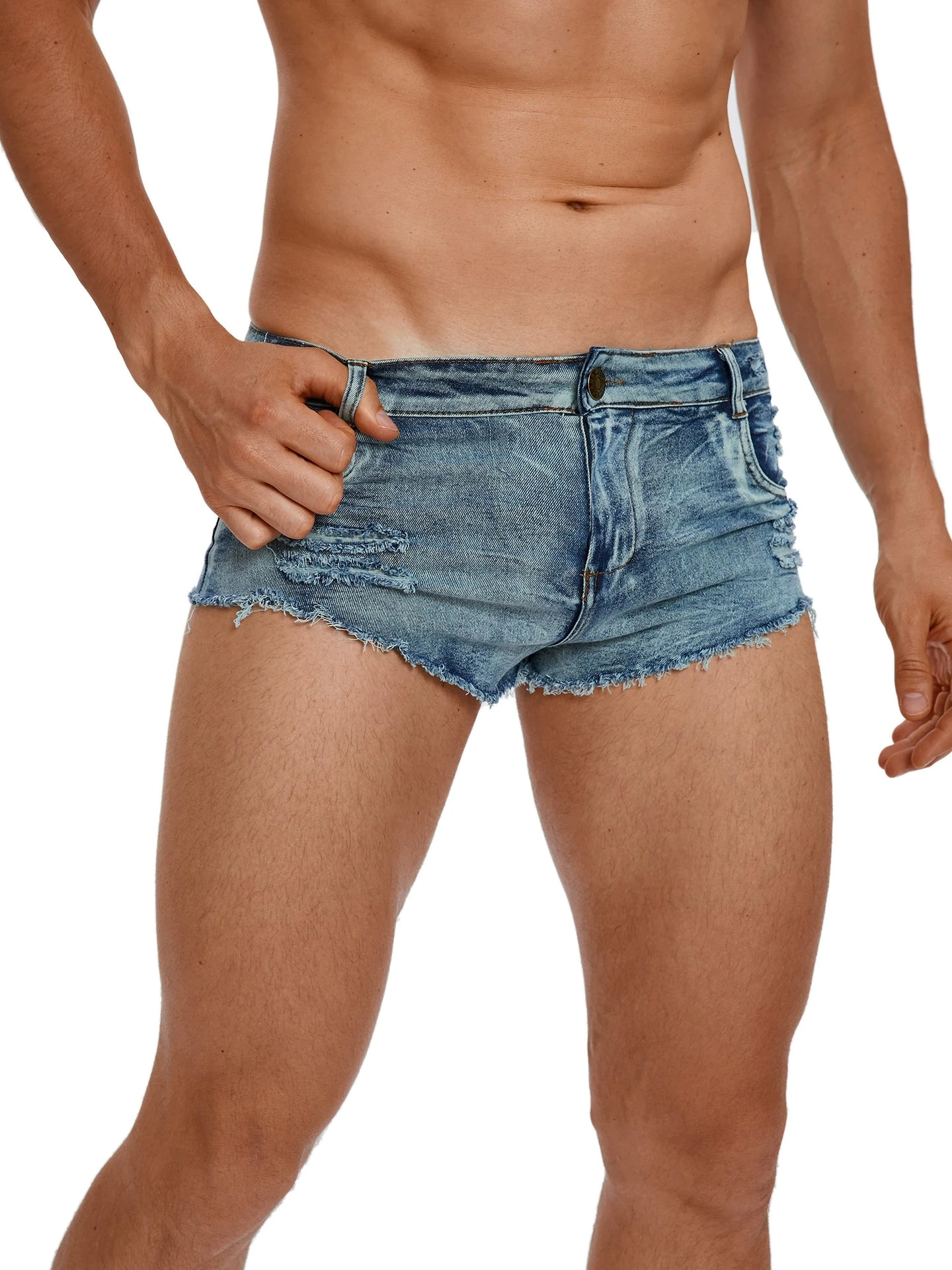 Herren-Jeansshorts mit Niedrig – Men Fashion Jeans Bewertung und Preis