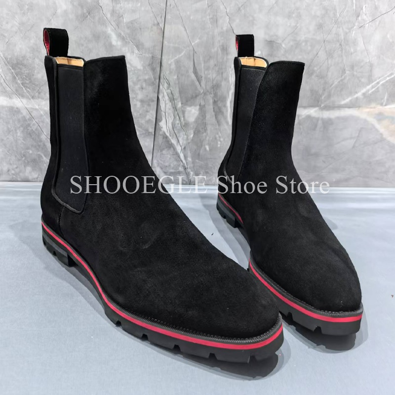 Schwarze Kuh-Wildleder-Herrens – Mens Fashion Autumn 2025 Bewertung und Preis