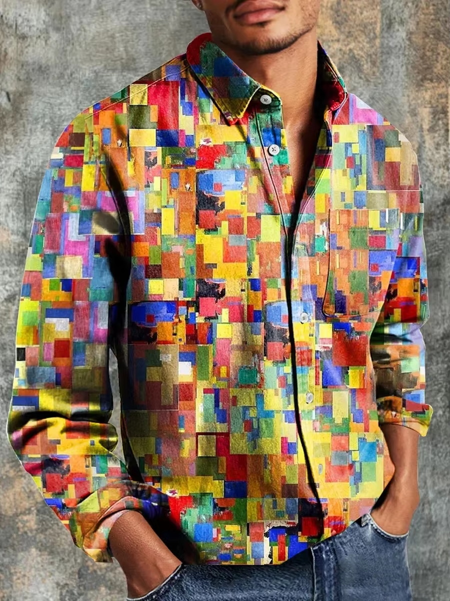 Herrenmode Lässiges Patchwork- – Mens Fashion Casual Bewertung und Preis