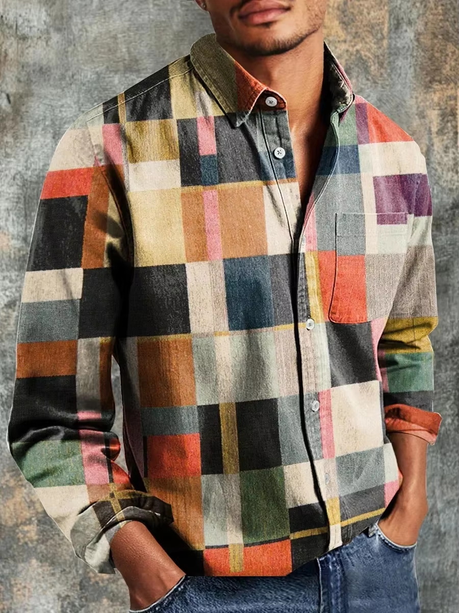 Herrenmode Lässiges Patchwork- – Mens Fashion Casual Bewertung und Preis